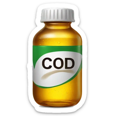 cod liver oil sticker