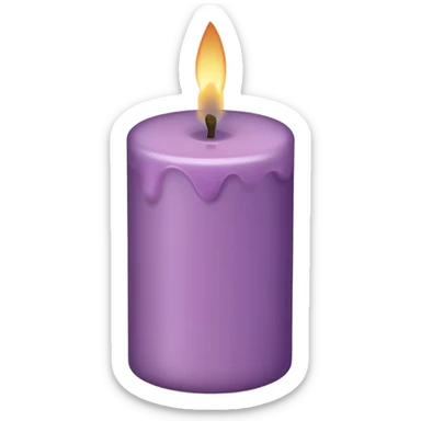Mauve candle  sticker