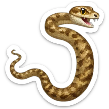 RattleSnake woth diamonds sticker
