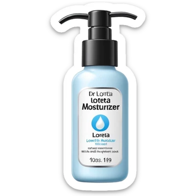 Dr. Loretta moisturizer product sticker