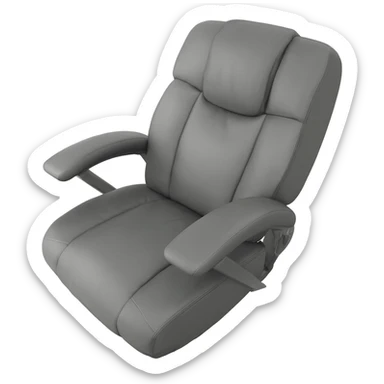 grey massage chair sticker
