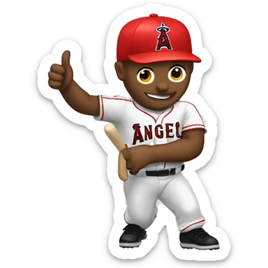 Angels mlb thumbs up sticker
