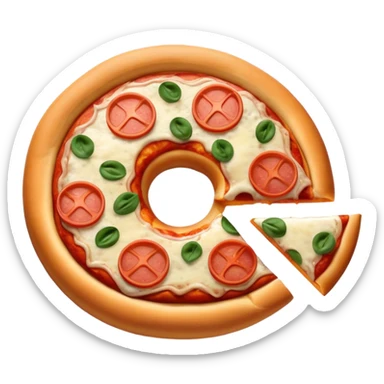 Pizza bagel sticker