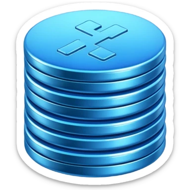 blue coins credit package sticker