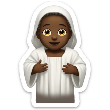 Baby black Jesus  sticker