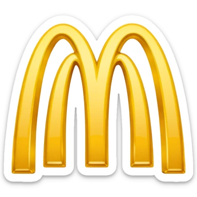 Mcdonalds logo sticker