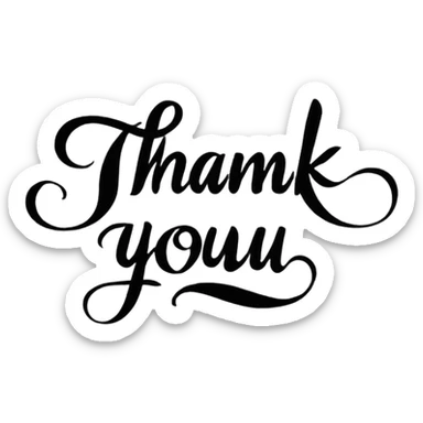 Thank You, text, TY sticker