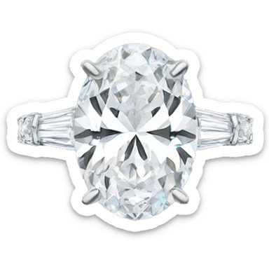3 carat oval engagement ring sticker