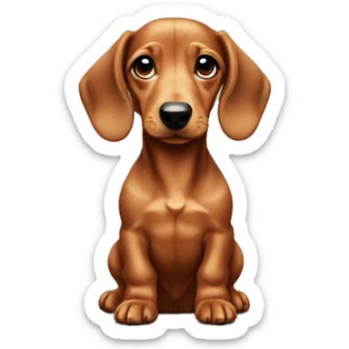 Dachshund puppy sticker