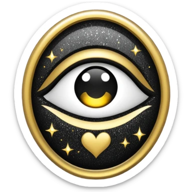 Glitter dark romance sticker