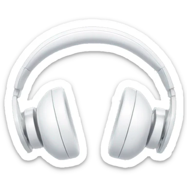 white headphones with white bows sticker