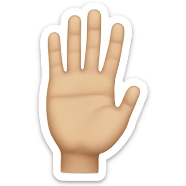 Finger going through circle sticker