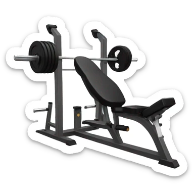 gym chest press machine sticker