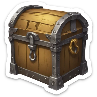 trapped treasure chest dungeons and dragons sticker