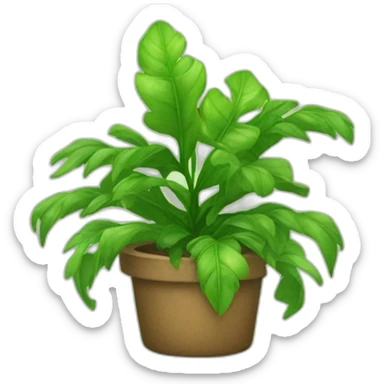 Une plante avec des pieds sticker