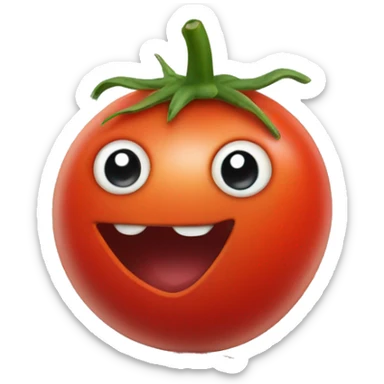 tomato that is half fish  sticker
