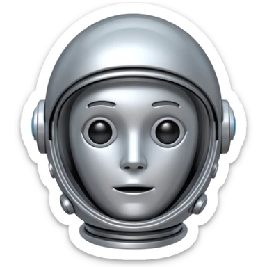 tête de robot cosomonaute sticker