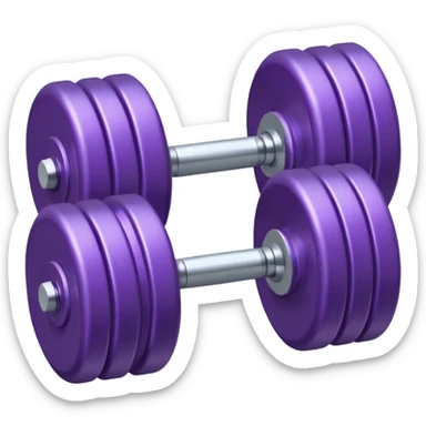 Dumbbell small 1 kg pruble sticker