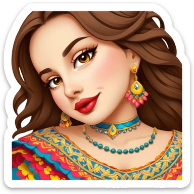 Folkloric Dancer sticker