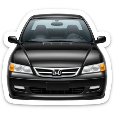 96 Black honda accord sticker