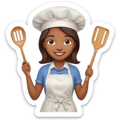 Food Truck Chef woman sticker