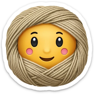 ball of yarn sticker