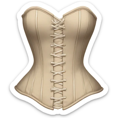 biege lace corset sticker