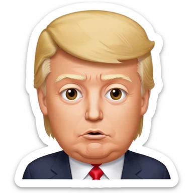 Donald Trump with a saying the word FABIAAAN in a Speech bubble  sticker