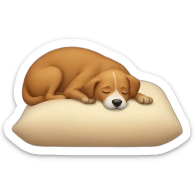 Dog sleeping sticker