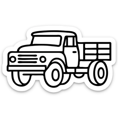 ZIL 130 truck, classic Russian military vehicle with distinctive cabin sticker
