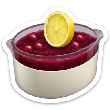 Cranberry sauce with a little lemon  sticker
