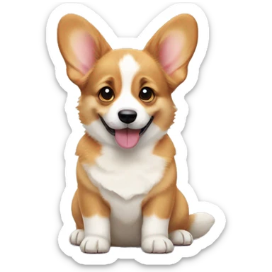 Corgi puppy sticker