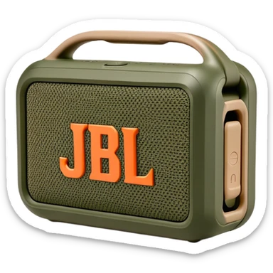 JBL Go Clip 4 bluetooth speaker in camouflage pattern sticker