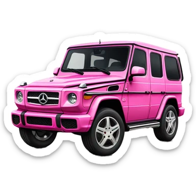 pink g wagon sticker