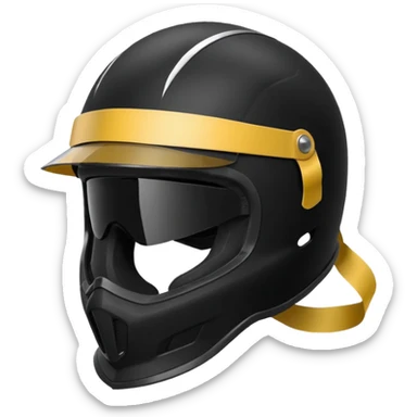 Rider helmet black matte at the back theres ribbon attached for female rider it is a full face only do not include the lady sticker