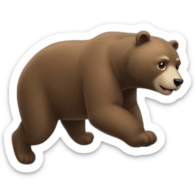 Ours faisant un salto sticker