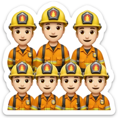 wildland firefighter emojis sticker