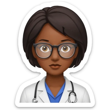black female specialist sticker