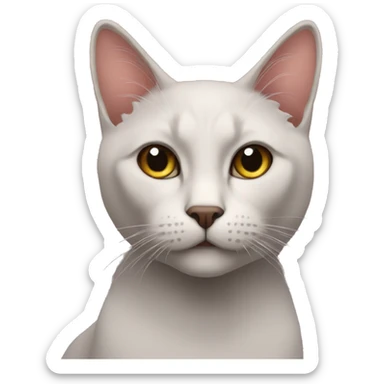 la  gata siempre cae de pie sticker