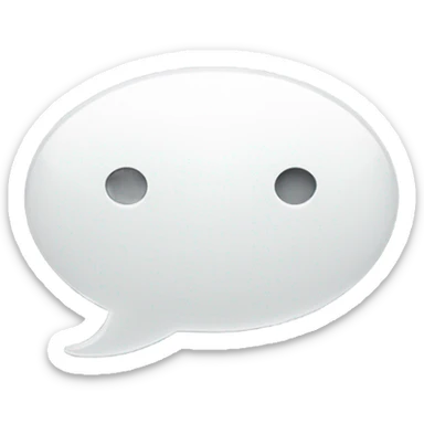 speech-bubble white with a grey point and in a tuxedo sticker