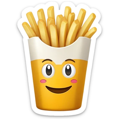 French fry McDonald’s  sticker