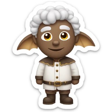 Papa chauve sur un moutons  sticker