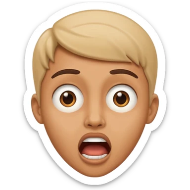  Jaw dropped  sticker