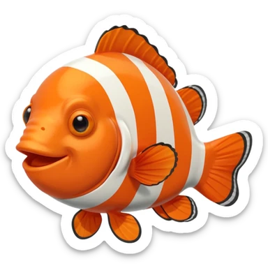 cute clownfish sticker
