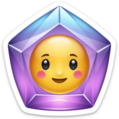 Cristal púrpura sticker