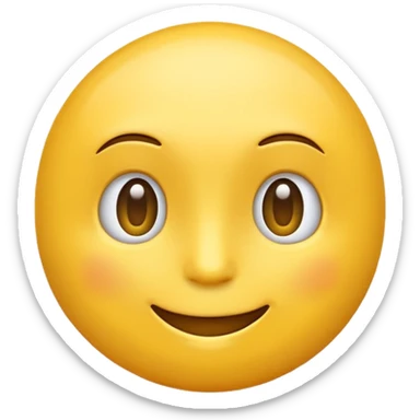 Suspicious emoji with a smile sticker