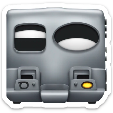 A electric locomotive (With little shiny black Kirby eyes) sticker
