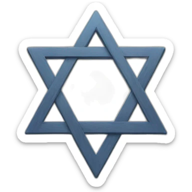 Jewish symbol sticker