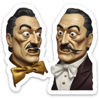 Salvador Dali Wounded doomguy sticker