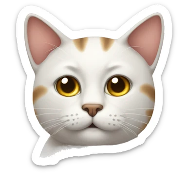 A cat that’s sick sticker